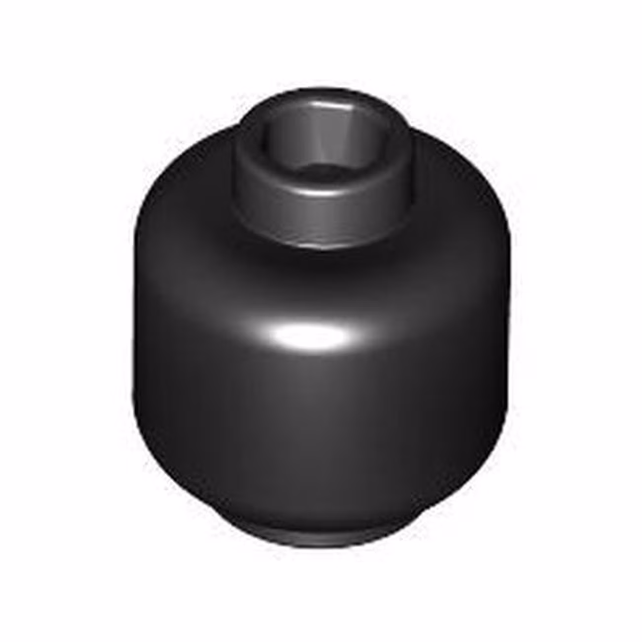 Minifigure, Head (Plain) - Hollow Stud Minifigure, Head (Plain) - Hollow Stud