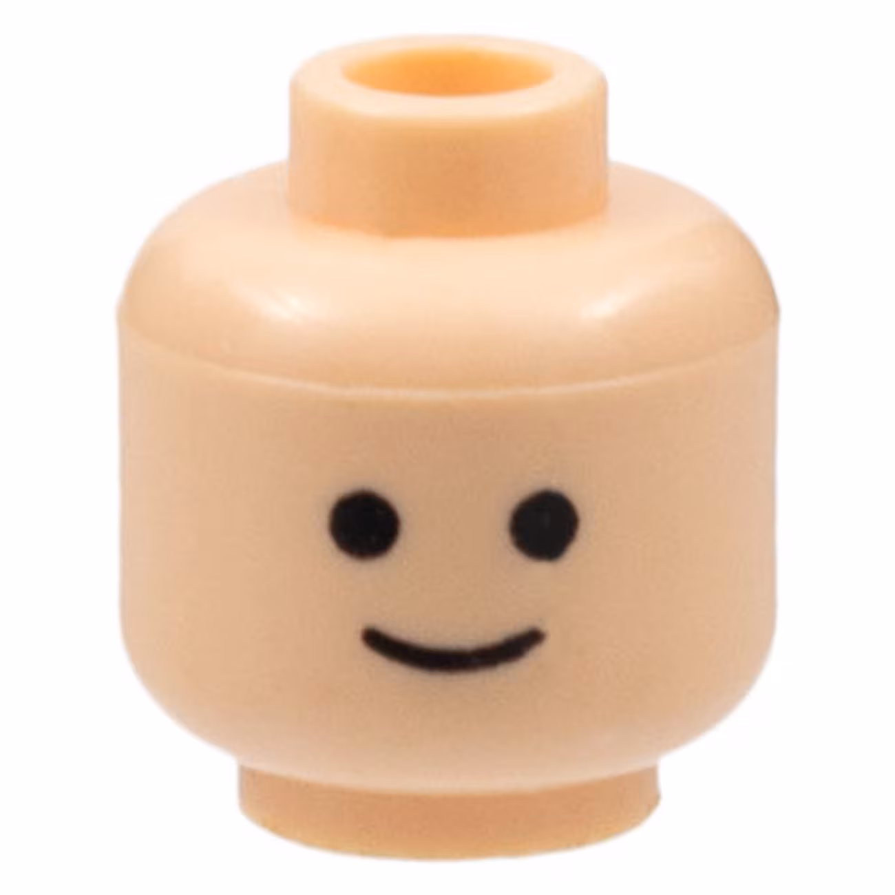 Minifigure, Head Standard Grin Pattern - Blocked Open Stud Minifigure, Head Standard Grin Pattern - Blocked Open Stud