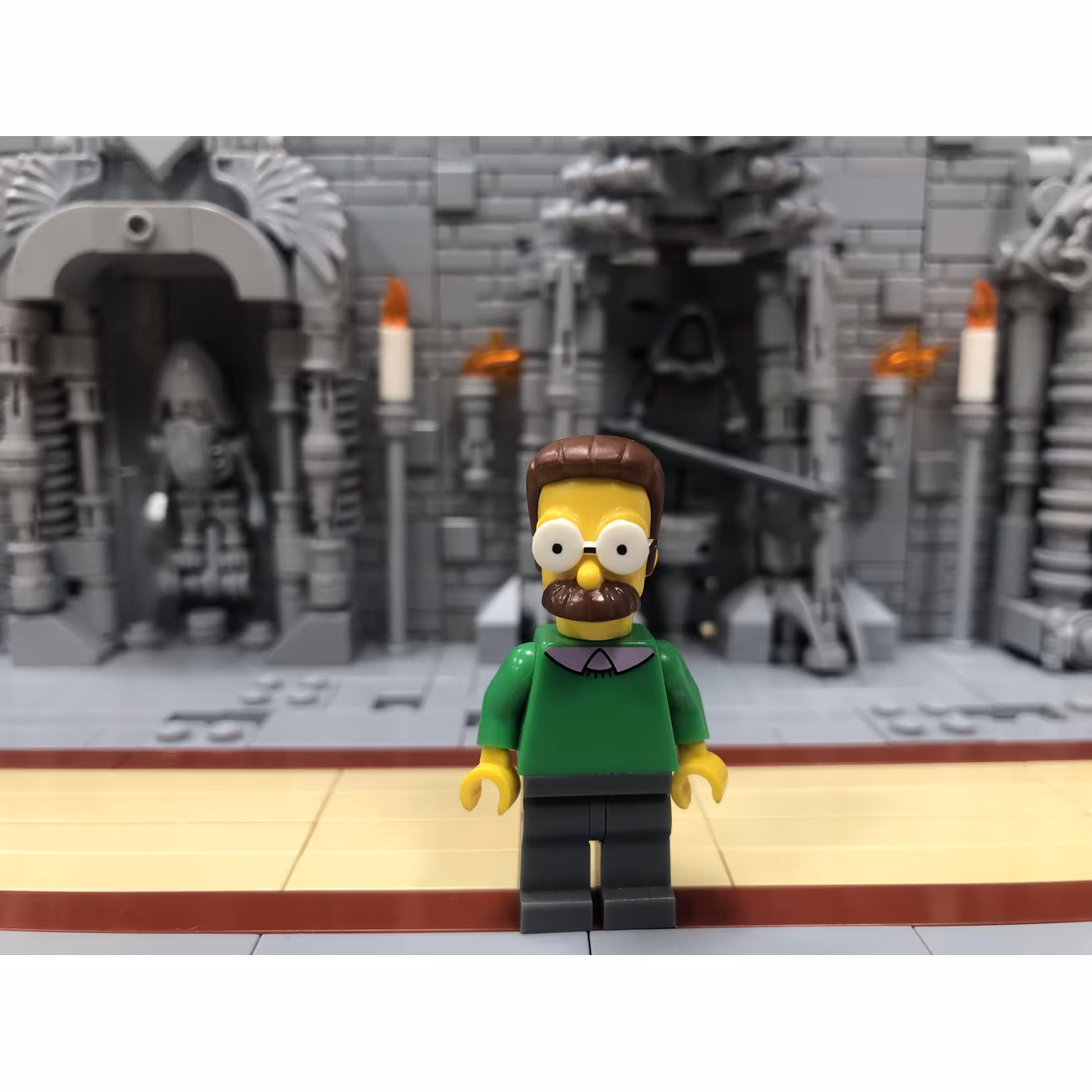 Ned Flanders, The Simpsons, Series 1 (Minifigure Only without Stand and Accessories) Ned Flanders, The Simpsons, Series 1 (Minifigure Only without Stand and Accessories)