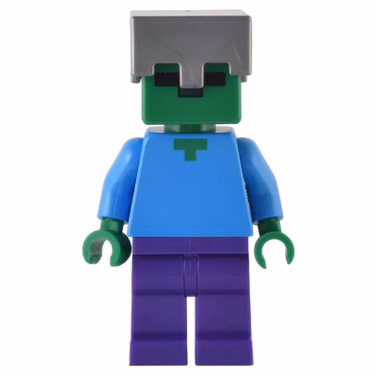 Zombie - Dark Purple Legs, Flat Silver Helmet Zombie - Dark Purple Legs, Flat Silver Helmet