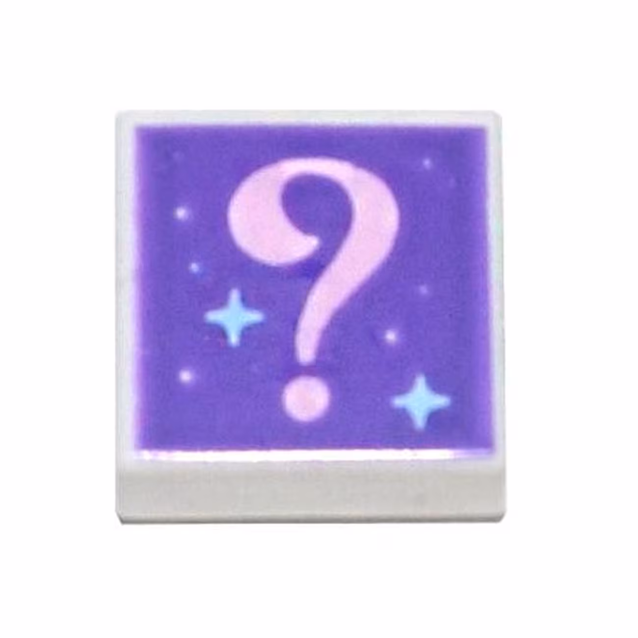 Tile 1 x 1 with Bright Pink Question Mark and Bright Light Blue Sparkles on Dark Purple Background Pattern Tile 1 x 1 with Bright Pink Question Mark and Bright Light Blue Sparkles on Dark Purple Background Pattern