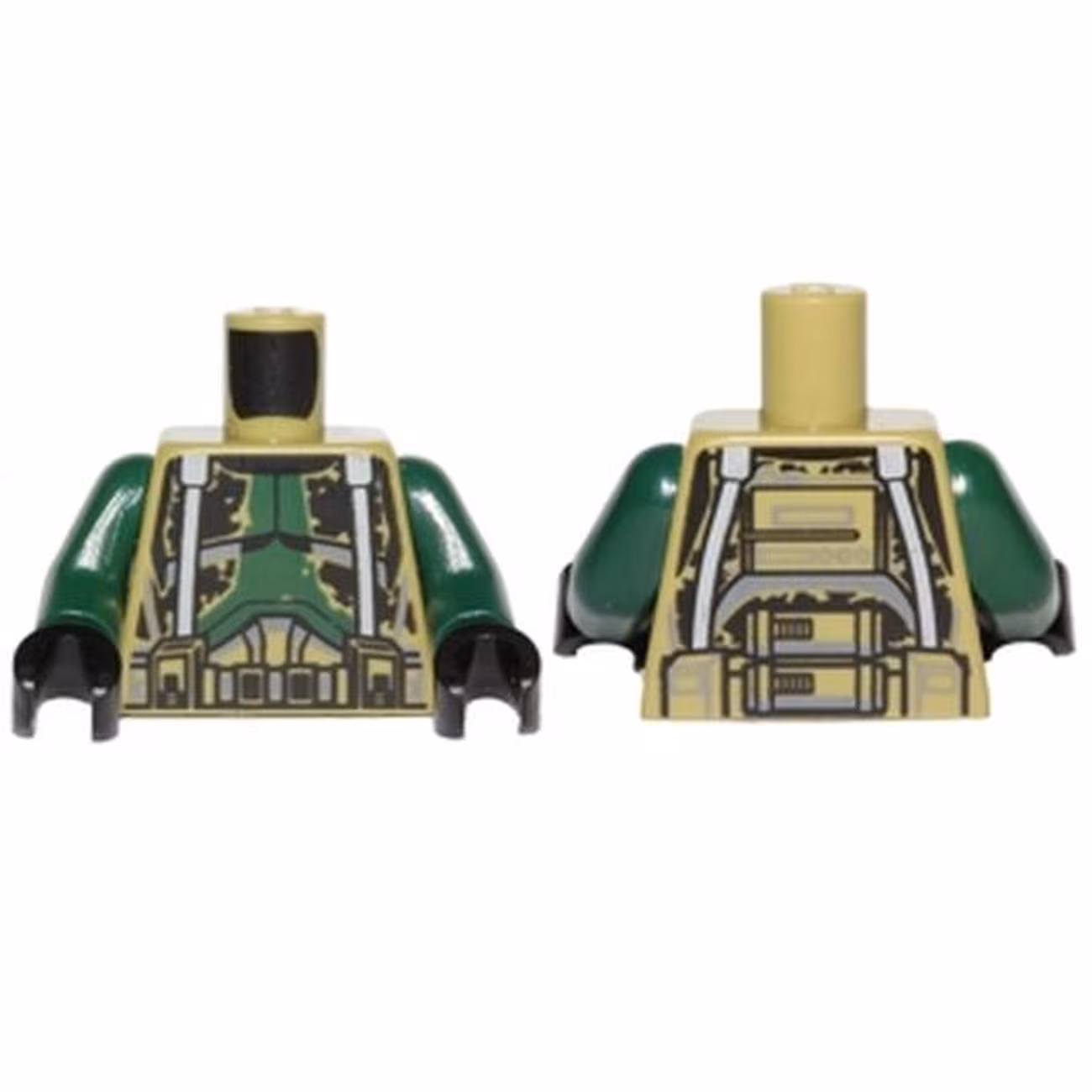 Torso SW Armor Camouflage Pattern (Commander Gree) / Dark Green Arms / Black Hands Torso SW Armor Camouflage Pattern (Commander Gree) / Dark Green Arms / Black Hands