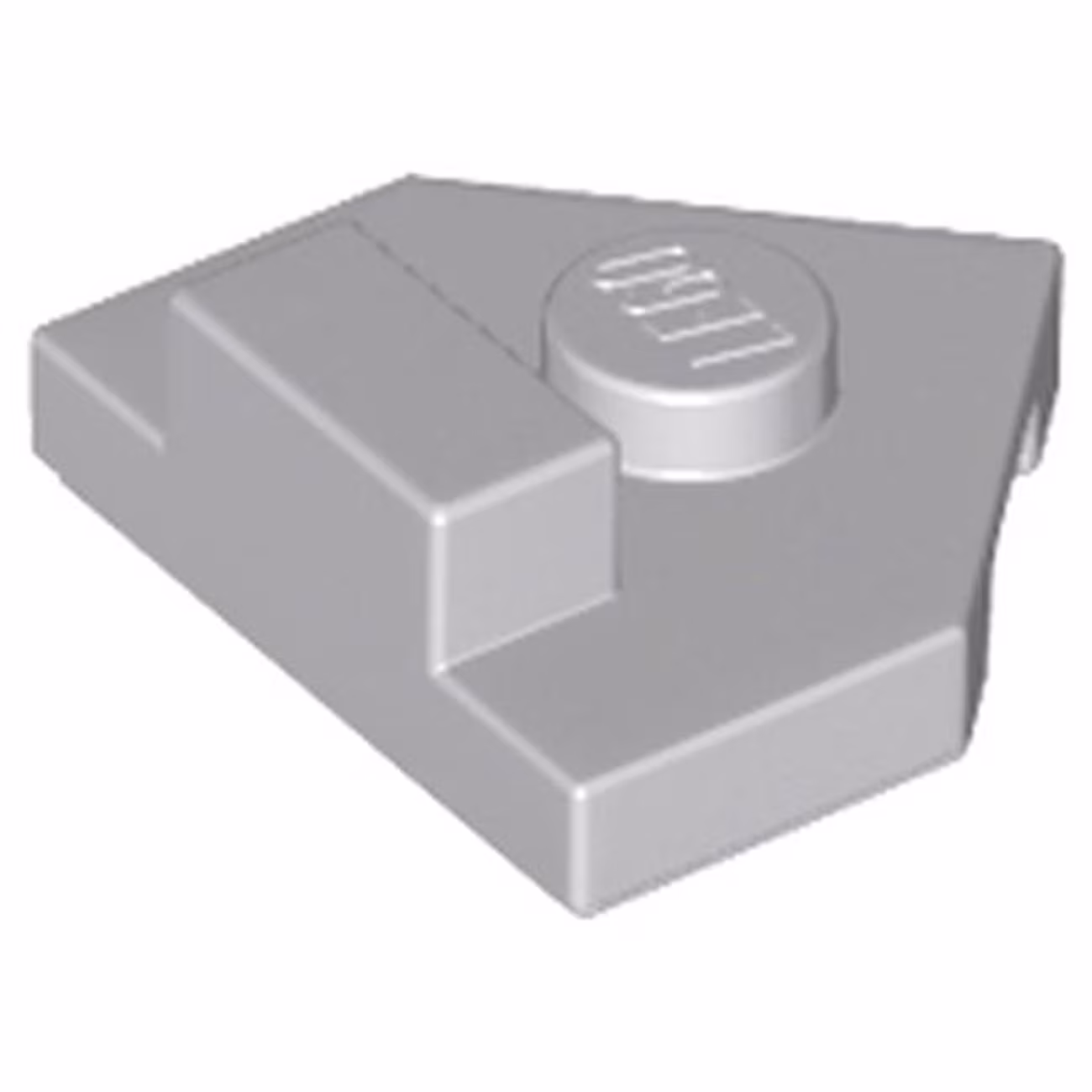 Wedge, Plate 2 x 2 Pentagonal with Center Stud and 1 x 1/2 Raised Tab on Top Wedge, Plate 2 x 2 Pentagonal with Center Stud and 1 x 1/2 Raised Tab on Top