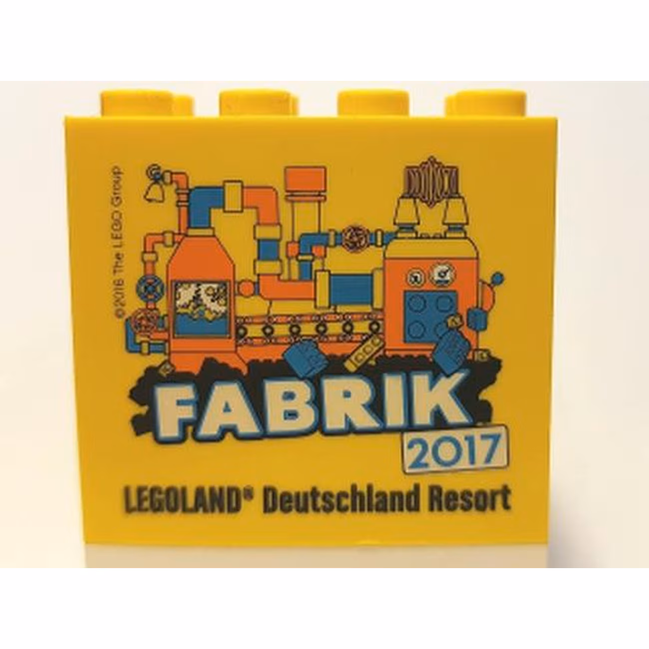 Brick 2 x 4 x 3 with Legoland Deutschland Resort Fabrik 2017 Pattern Brick 2 x 4 x 3 with Legoland Deutschland Resort Fabrik 2017 Pattern