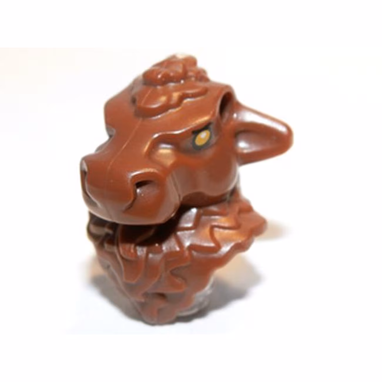 Minifigure, Head, Modified Minotaur with Gold Eyes and Pin Holes Pattern Minifigure, Head, Modified Minotaur with Gold Eyes and Pin Holes Pattern