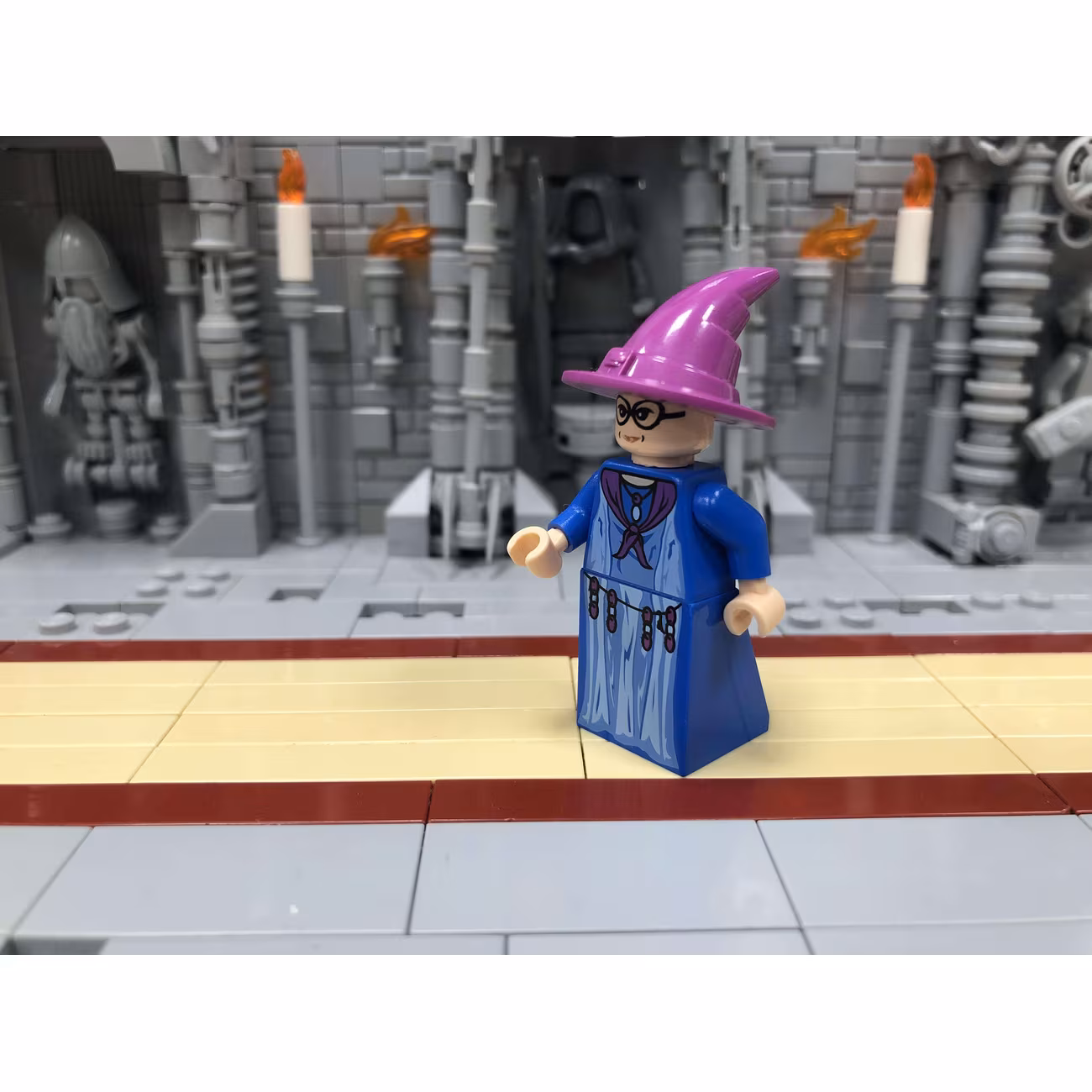 Professor Sybill Trelawney - Light Purple Hat, Blue Robes Professor Sybill Trelawney - Light Purple Hat, Blue Robes
