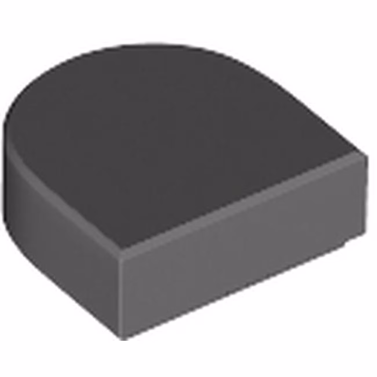 Tile, Round 1 x 1 Half Circle Extended Tile, Round 1 x 1 Half Circle Extended