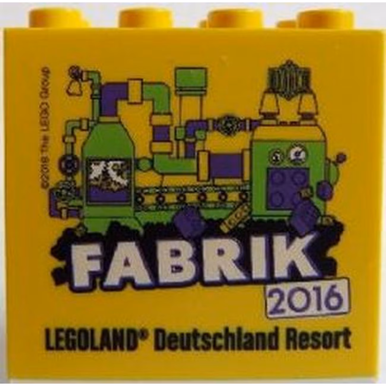 Brick 2 x 4 x 3 with Legoland Deutschland Resort Fabrik 2016 Pattern Brick 2 x 4 x 3 with Legoland Deutschland Resort Fabrik 2016 Pattern
