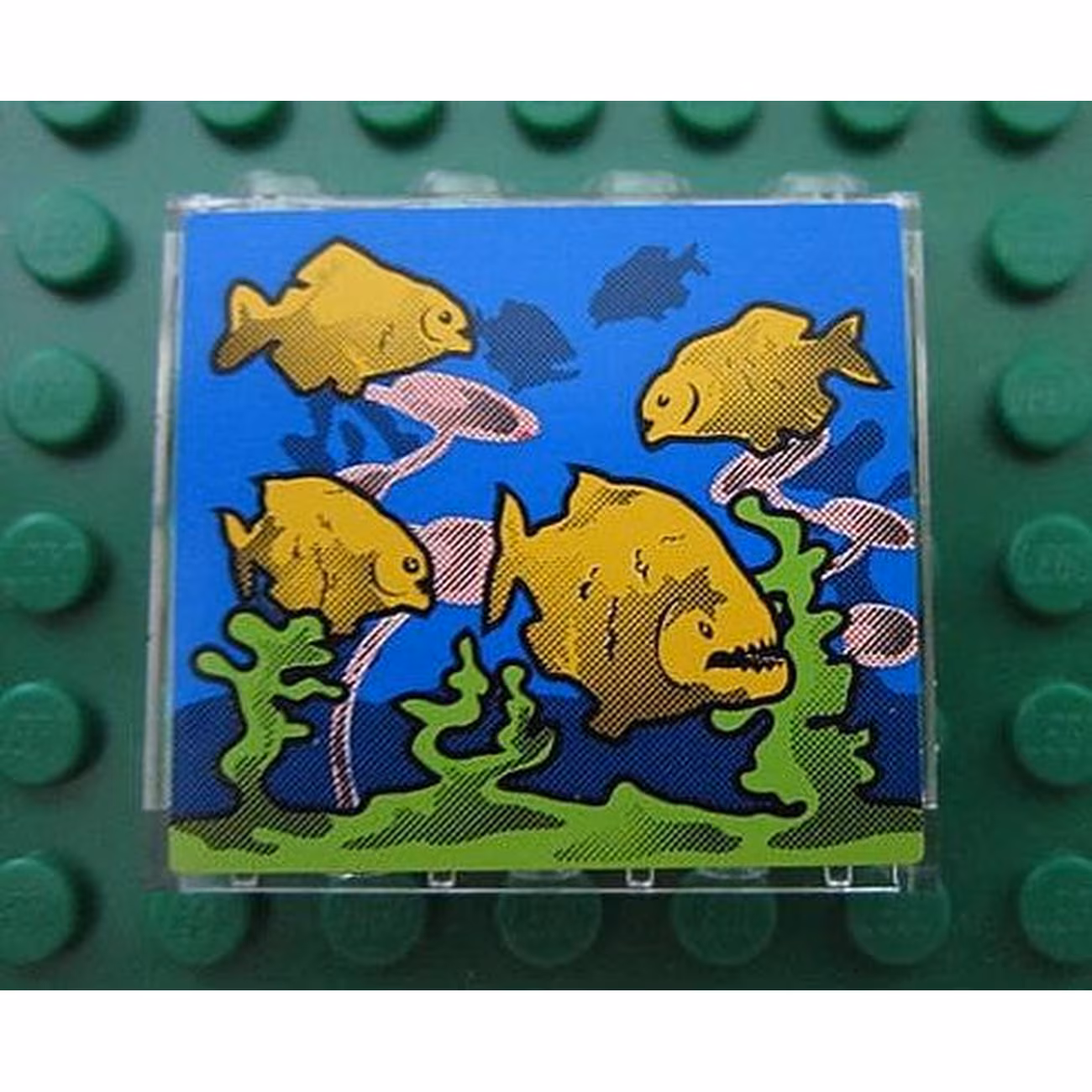 Panel 1 x 4 x 3 with Fish in Aquarium Pattern (Sticker) - Set 8160 Panel 1 x 4 x 3 with Fish in Aquarium Pattern (Sticker) - Set 8160