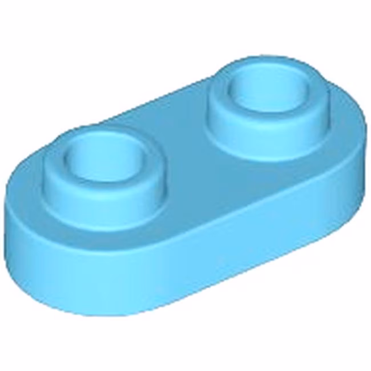 Plate, Round 1 x 2 with Open Studs Plate, Round 1 x 2 with Open Studs