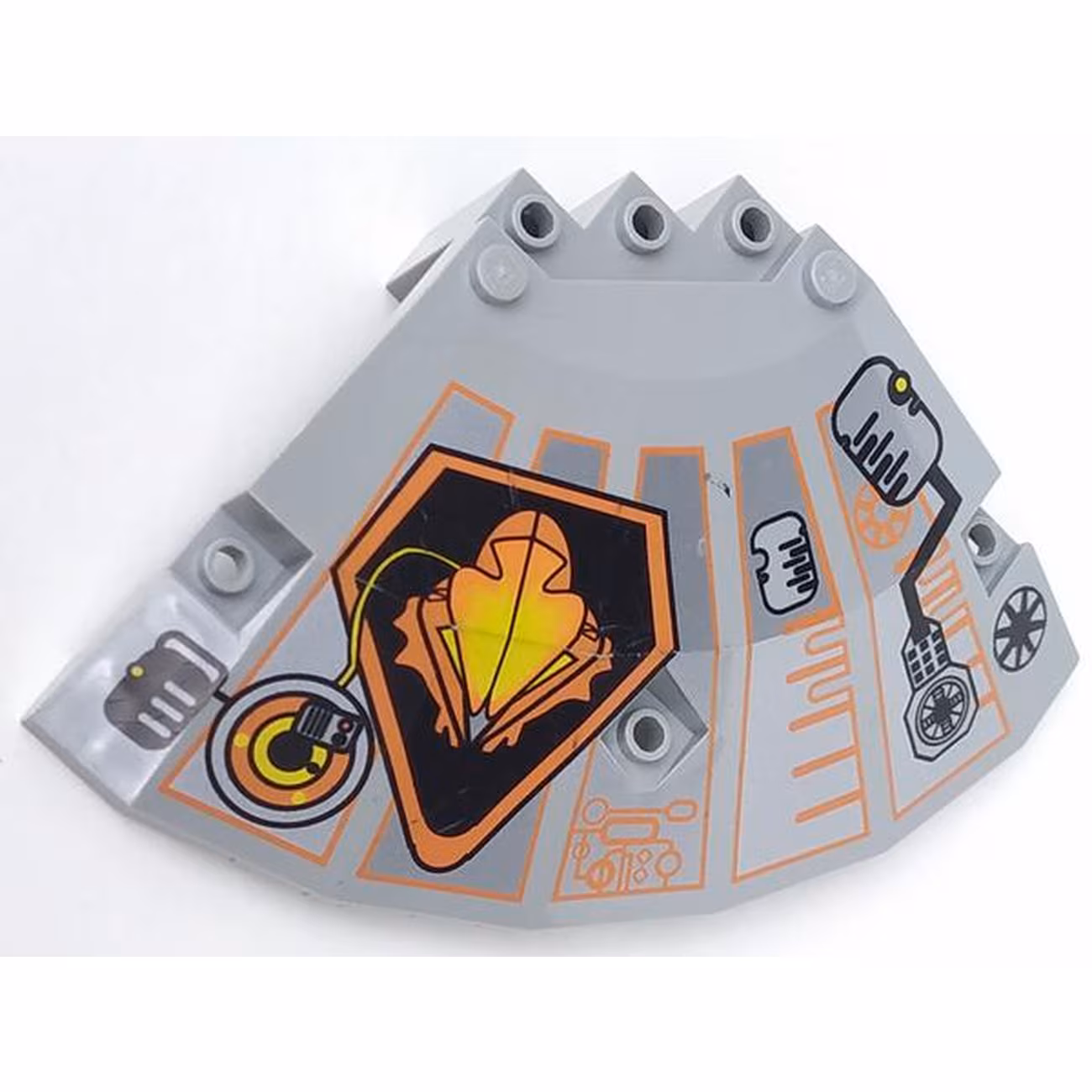 Panel 10 x 10 x 2 1/3 Quarter Saucer Top with UFO Pattern Left Panel 10 x 10 x 2 1/3 Quarter Saucer Top with UFO Pattern Left