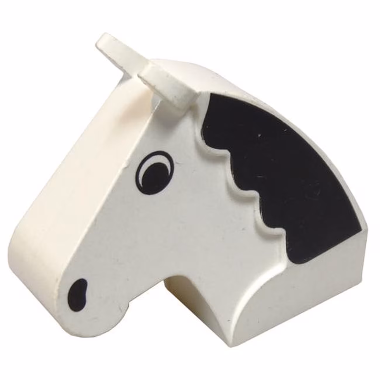Horse Head Brick with Black Eyes, Mane, and Nostrils Pattern Horse Head Brick with Black Eyes, Mane, and Nostrils Pattern