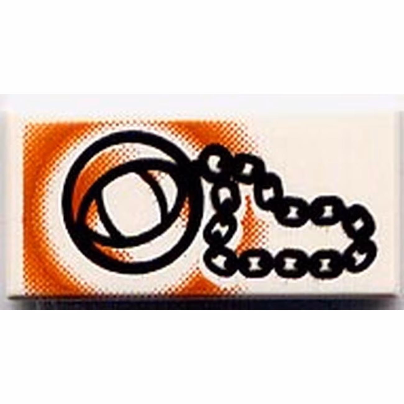Tile 1 x 2 with Locket and Chain Pattern Tile 1 x 2 with Locket and Chain Pattern