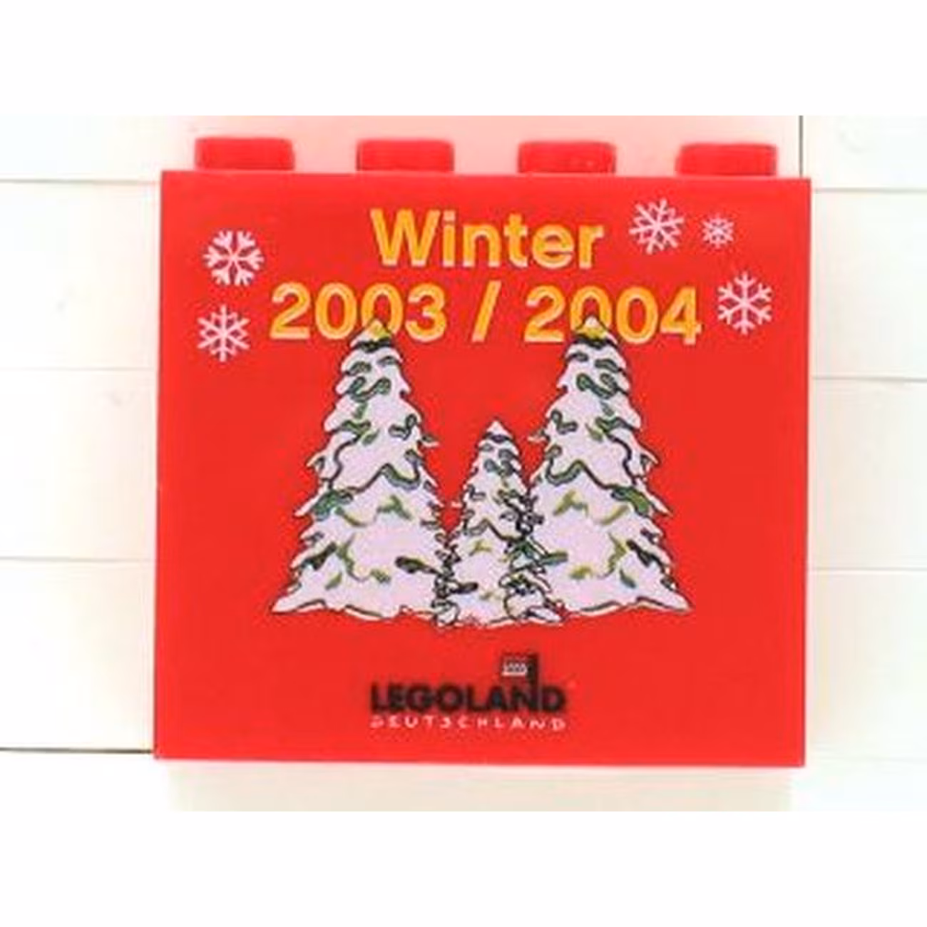 Brick 2 x 4 x 3 with Legoland Deutschland Winter 2003/2004 Pattern Brick 2 x 4 x 3 with Legoland Deutschland Winter 2003/2004 Pattern