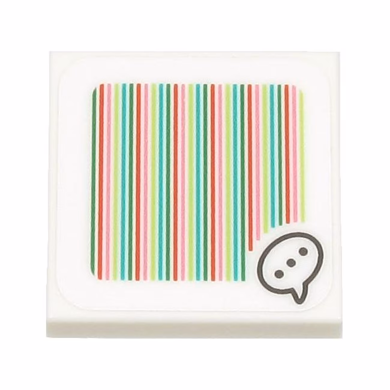 Tile 2 x 2 with Super Mario Scanner Code Toad Speech Bubble with Ellipsis Pattern (Sticker) - Sets 71403 / 71408 / 71410 / 71413 / 71419 Tile 2 x 2 with Super Mario Scanner Code Toad Speech Bubble with Ellipsis Pattern (Sticker) - Sets 71403 / 71408 / 71410 / 71413 / 71419