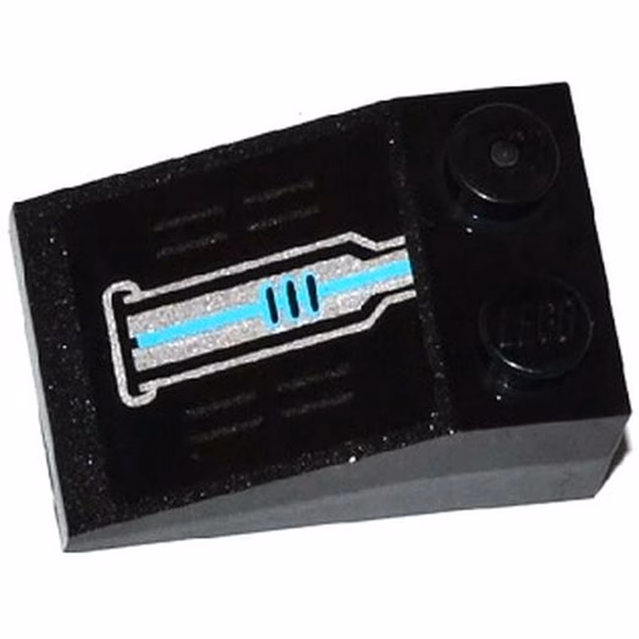Slope 33 3 x 2 with Vents and Silver and Medium Azure Circuitry Pattern (Sticker) - Set 70169 Slope 33 3 x 2 with Vents and Silver and Medium Azure Circuitry Pattern (Sticker) - Set 70169