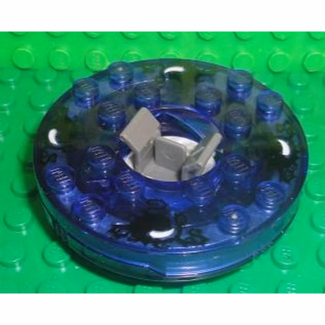 Turntable 6 x 6 x 1 1/3 Round Base with Trans-Purple Top and Black and White Pattern (Ninjago Spinner) Turntable 6 x 6 x 1 1/3 Round Base with Trans-Purple Top and Black and White Pattern (Ninjago Spinner)