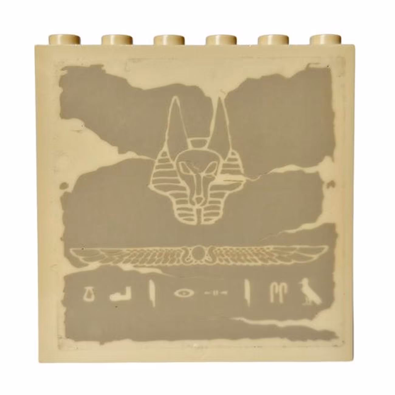 Panel 1 x 6 x 5 with Hieroglyphs and Anubis Mask Pattern (Sticker) - Set 7621 Panel 1 x 6 x 5 with Hieroglyphs and Anubis Mask Pattern (Sticker) - Set 7621