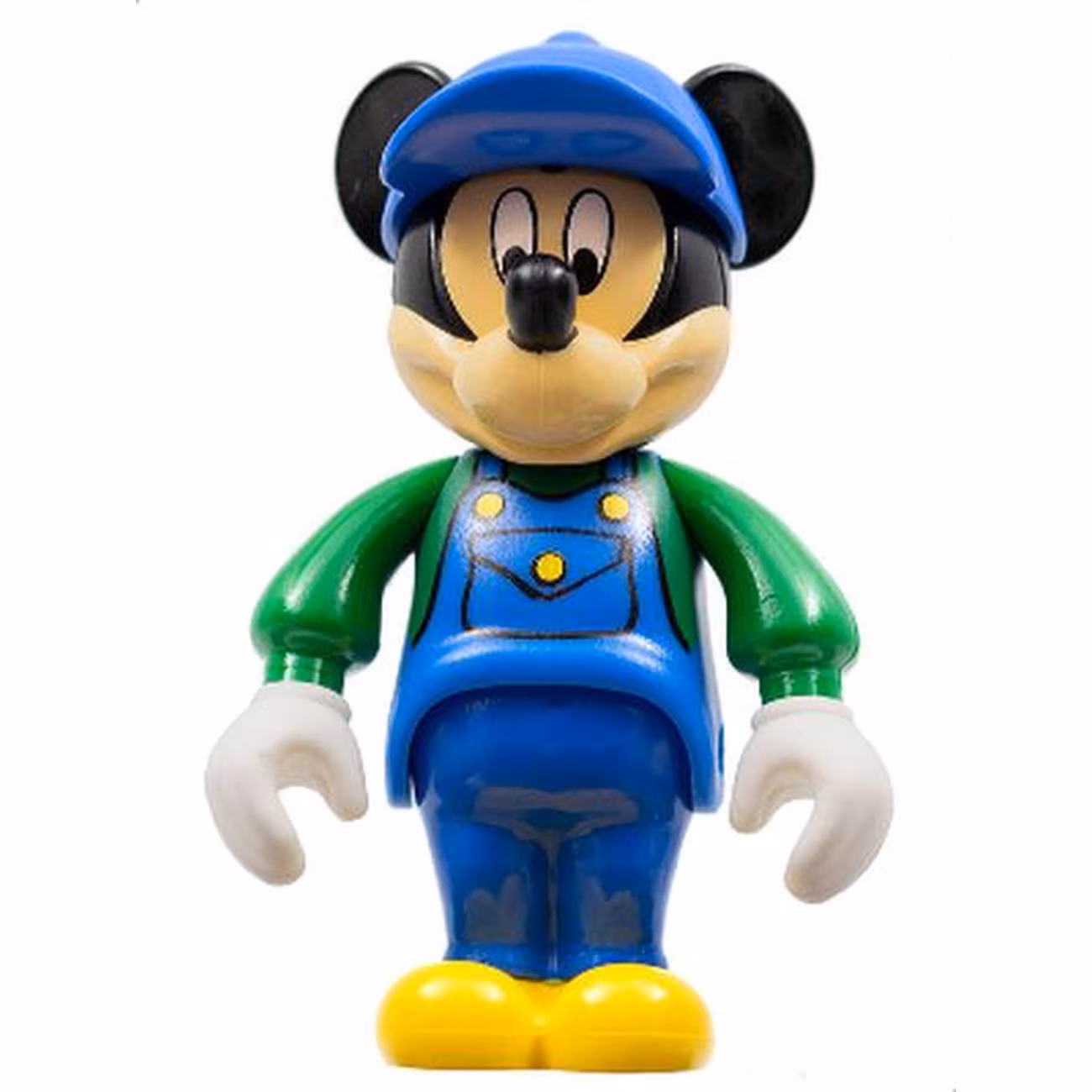 Mickey Mouse Figure with Blue Overalls, Green Sleeves, Blue Cap (4141369) Mickey Mouse Figure with Blue Overalls, Green Sleeves, Blue Cap (4141369)