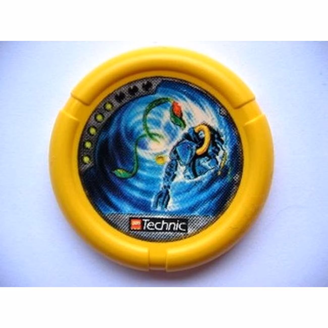 Throwing Disk with Throwbot Scuba / Slizer Sub 5 Pips, LEGO Technic Logo, and Robot and Tentacles Pattern Throwing Disk with Throwbot Scuba / Slizer Sub 5 Pips, LEGO Technic Logo, and Robot and Tentacles Pattern