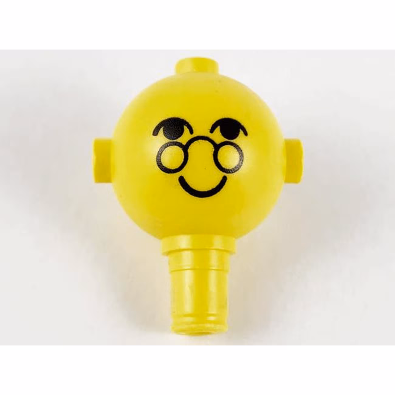 Homemaker Figure / Maxifigure Head with Black Eyes, Glasses, and Smile Pattern Homemaker Figure / Maxifigure Head with Black Eyes, Glasses, and Smile Pattern