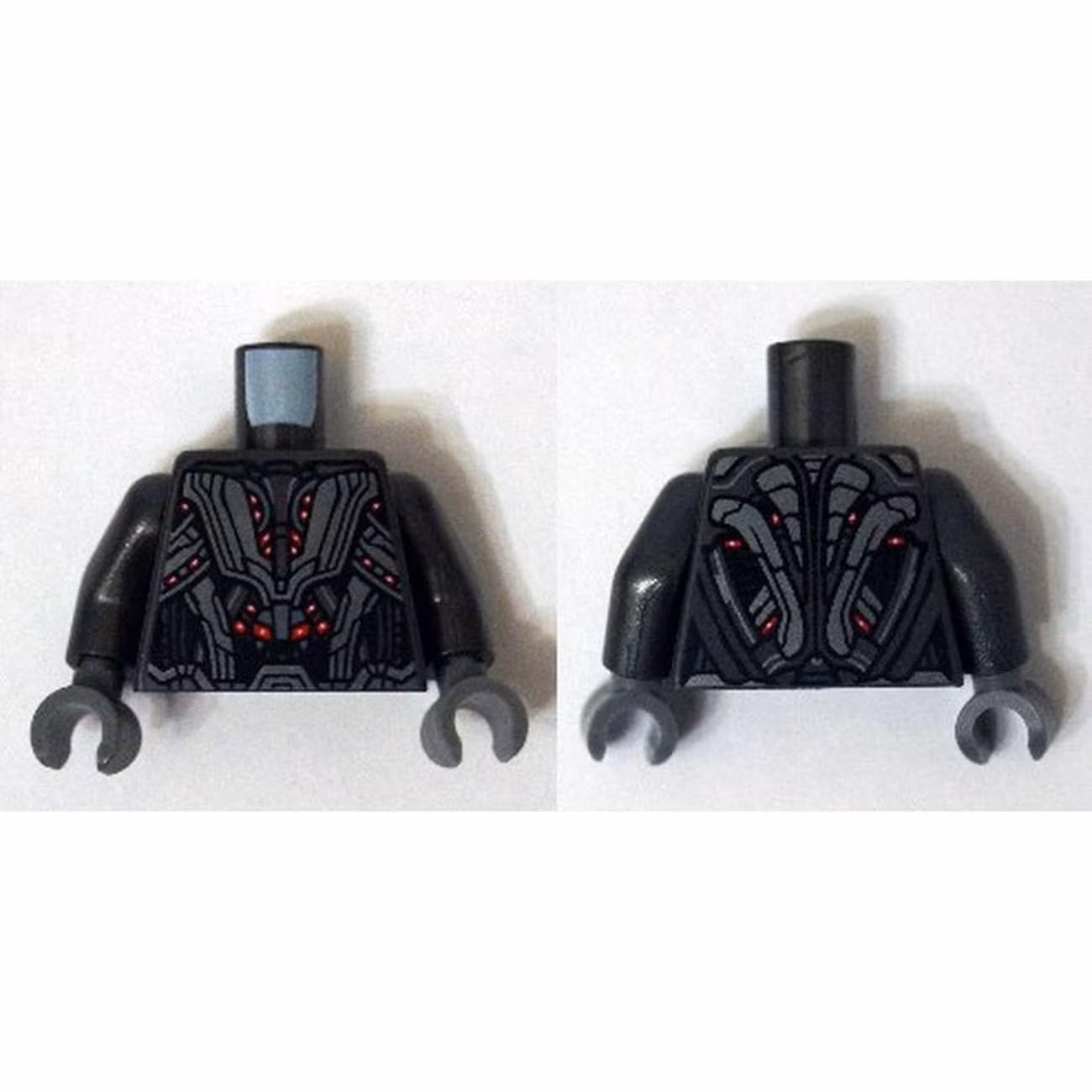 Torso Armor Robot with Light Bluish Gray Panels and Red Lights Pattern / Pearl Dark Gray Arms / Dark Bluish Gray Hands Torso Armor Robot with Light Bluish Gray Panels and Red Lights Pattern / Pearl Dark Gray Arms / Dark Bluish Gray Hands