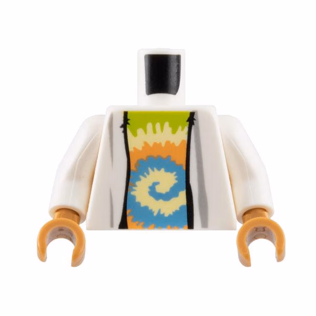 Torso Robe Open over Tie Dyed Shirt Pattern / White Arms / Medium Nougat Hands Torso Robe Open over Tie Dyed Shirt Pattern / White Arms / Medium Nougat Hands