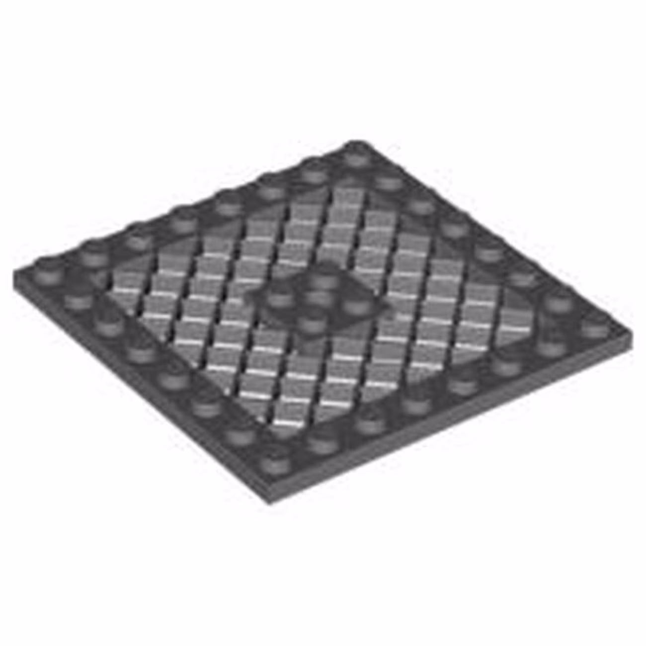 Plate, Modified 8 x 8 with Grille and Hole in Center Plate, Modified 8 x 8 with Grille and Hole in Center