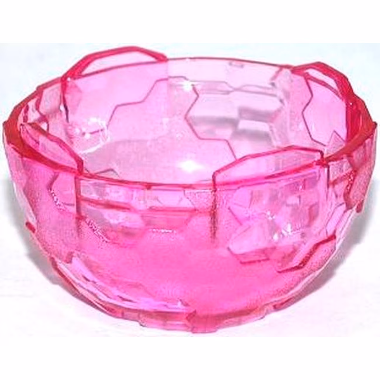 Container, Faceted 4 x 4 x 1 2/3, Alien Pod Section Container, Faceted 4 x 4 x 1 2/3, Alien Pod Section