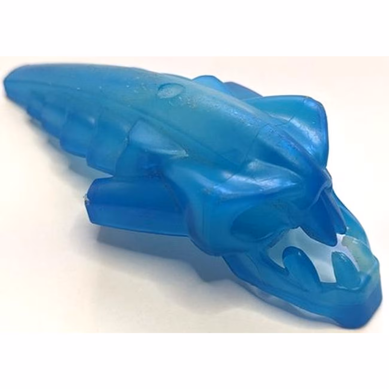 Bionicle Head, Barraki Takadox with Marbled Trans-Dark Blue Pattern Bionicle Head, Barraki Takadox with Marbled Trans-Dark Blue Pattern