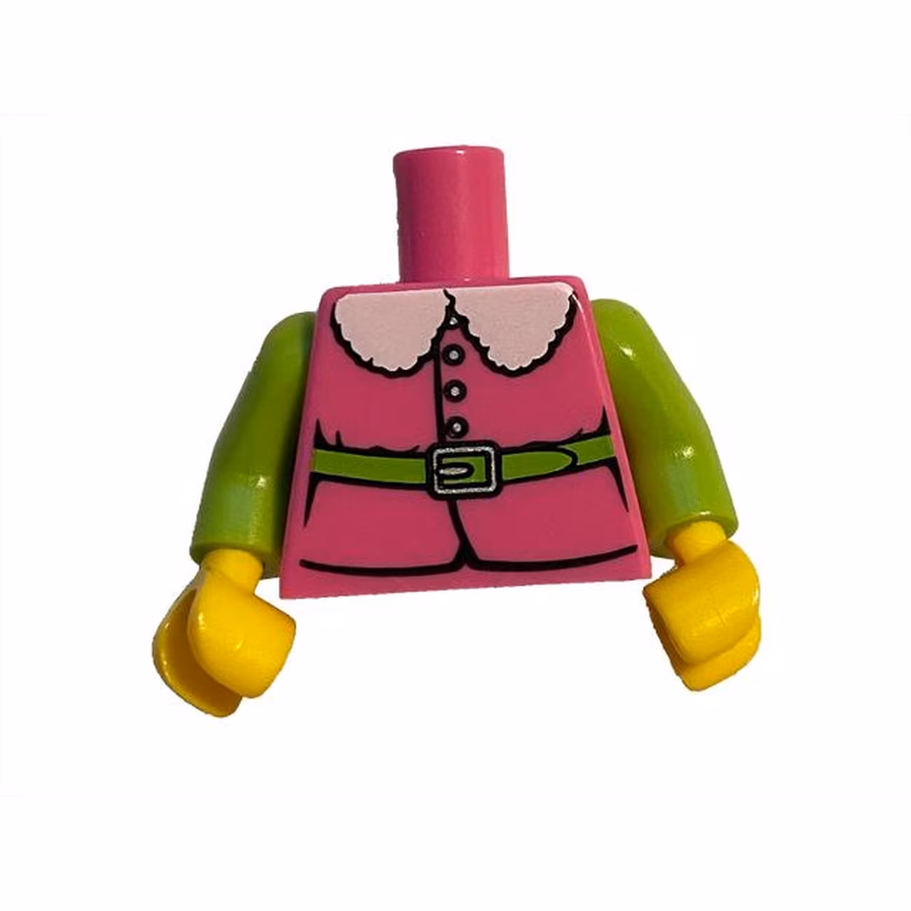 Torso Jacket with Fur Collar and Lime Belt Pattern (BAM) / Lime Arms / Yellow Hands Torso Jacket with Fur Collar and Lime Belt Pattern (BAM) / Lime Arms / Yellow Hands