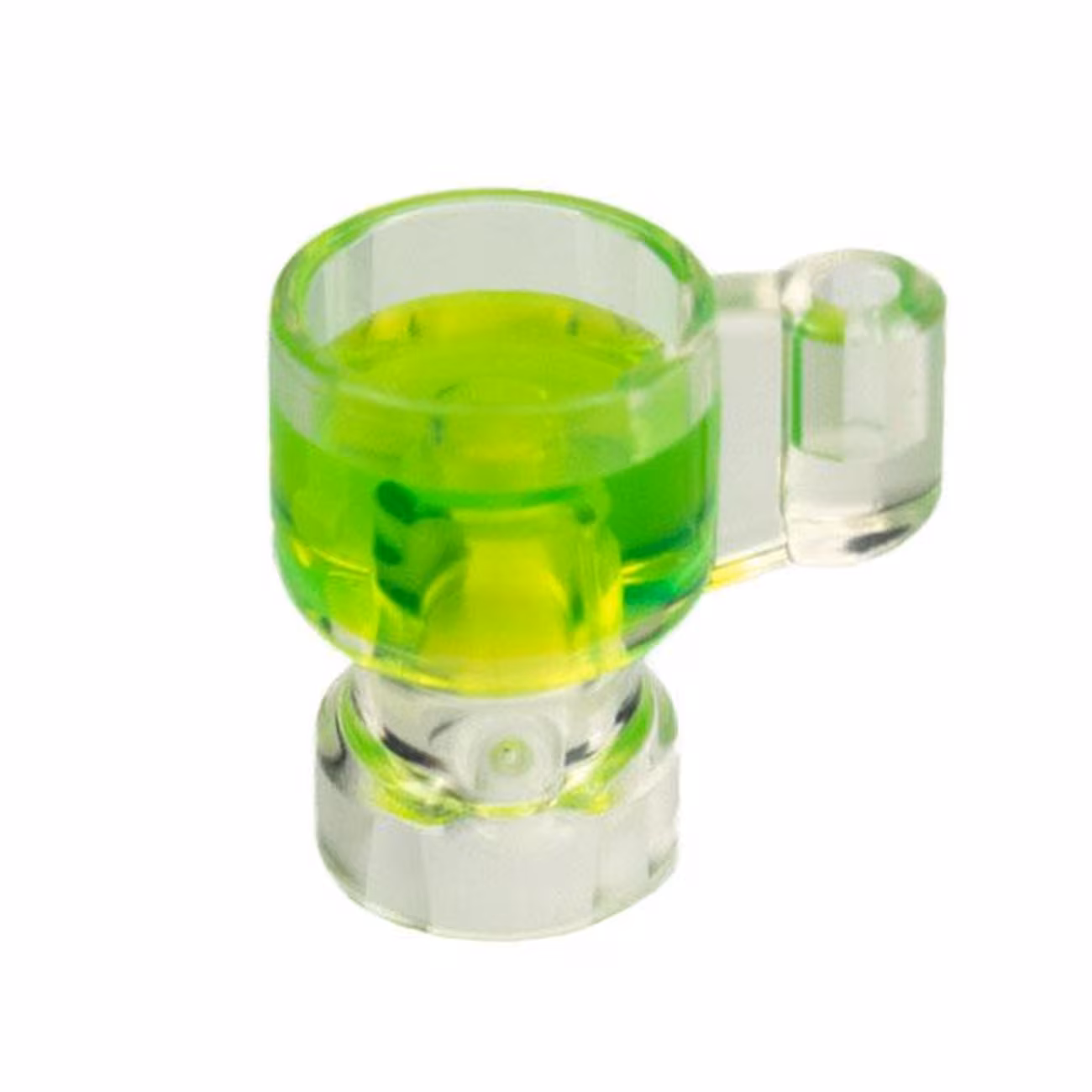 Minifigure, Utensil Stein / Cup with Molded Trans-Bright Green Drink Pattern Minifigure, Utensil Stein / Cup with Molded Trans-Bright Green Drink Pattern