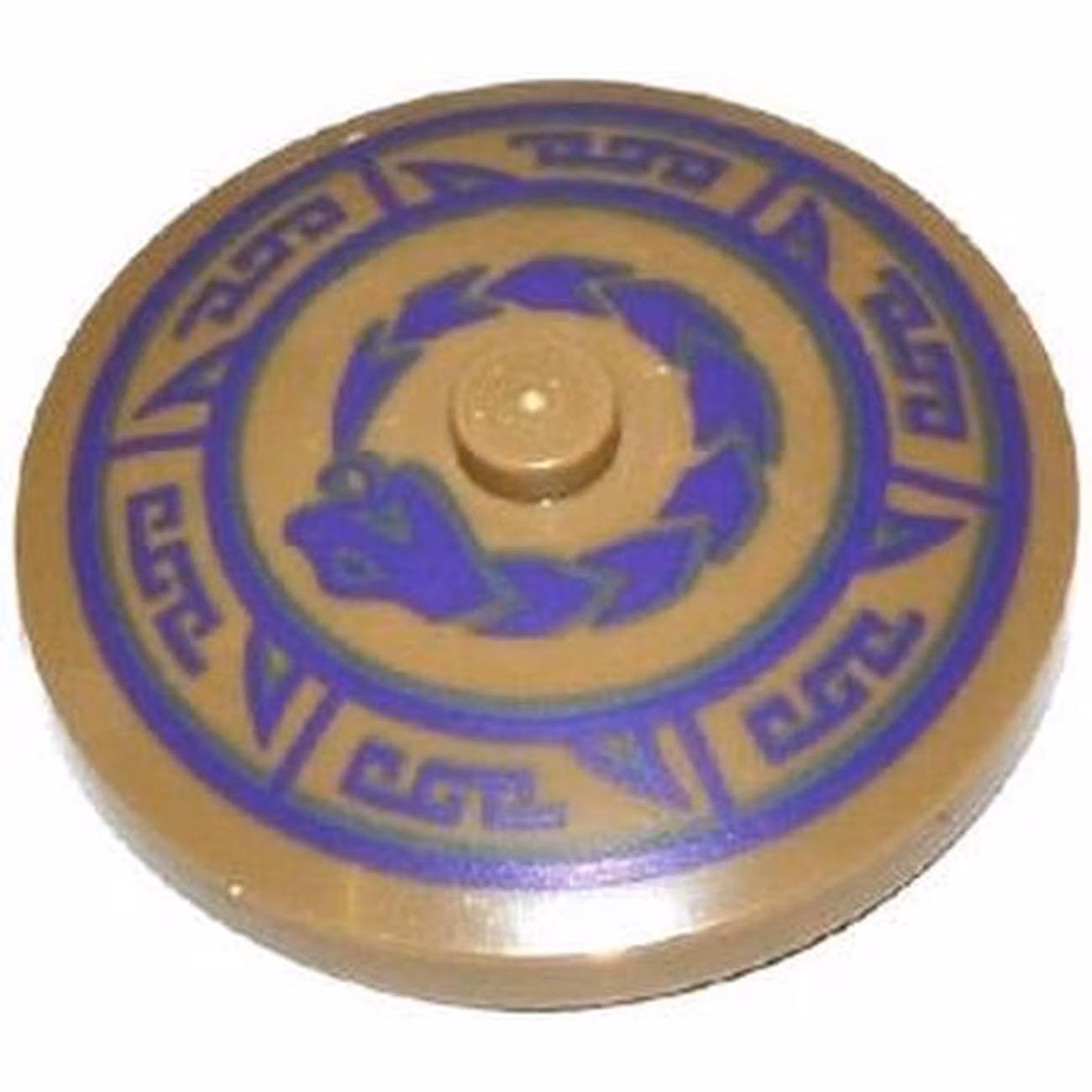Dish 4 x 4 Inverted (Radar) with Solid Stud with Dark Bluish Gray and Dark Purple Snake and Geometric Pattern Dish 4 x 4 Inverted (Radar) with Solid Stud with Dark Bluish Gray and Dark Purple Snake and Geometric Pattern