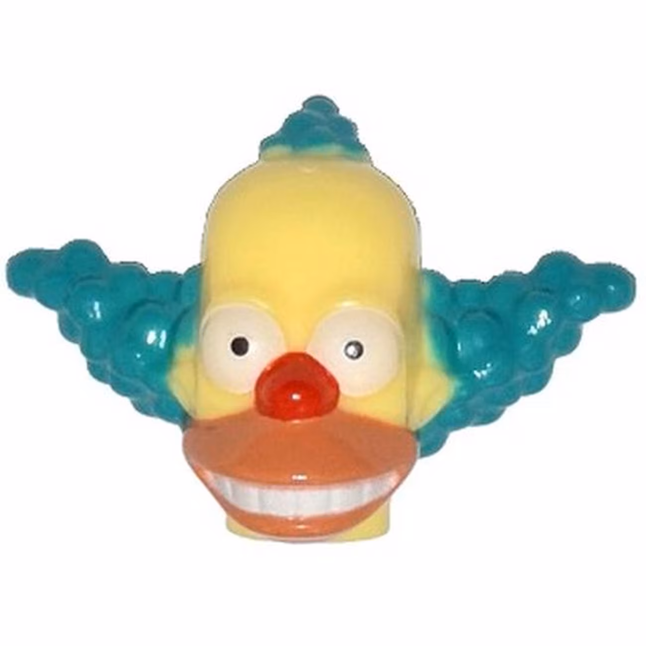Minifigure, Head, Modified Simpsons Krusty the Clown Pattern Minifigure, Head, Modified Simpsons Krusty the Clown Pattern