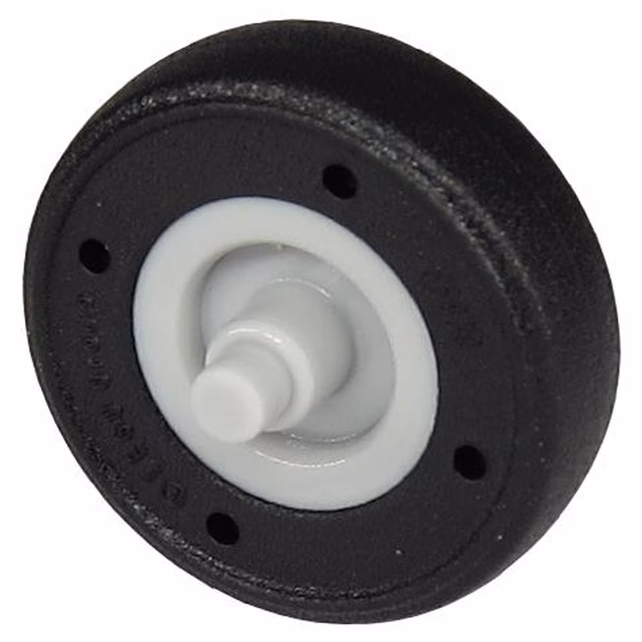 Wheel Small with Stub Axles with Molded Black Hard Rubber Tire Pattern Wheel Small with Stub Axles with Molded Black Hard Rubber Tire Pattern