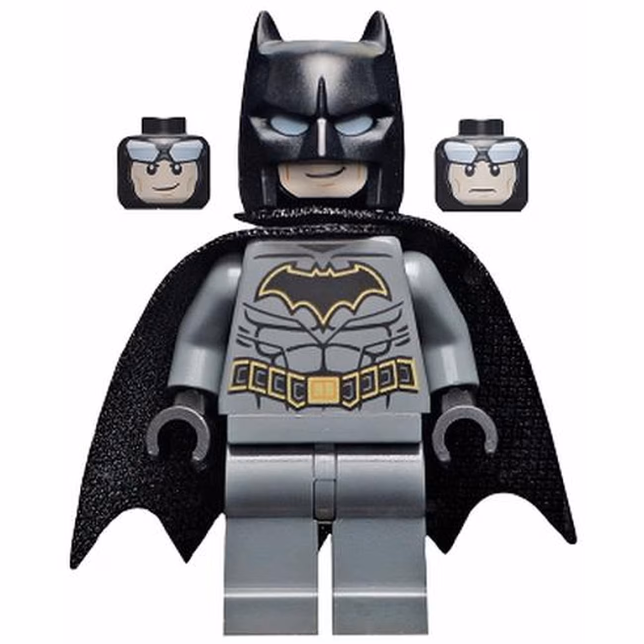 Batman - Dark Bluish Gray Suit with Gold Outline Belt and Crest, Mask and Cape (Type 3 Cowl, Spongy Cape) Batman - Dark Bluish Gray Suit with Gold Outline Belt and Crest, Mask and Cape (Type 3 Cowl, Spongy Cape)