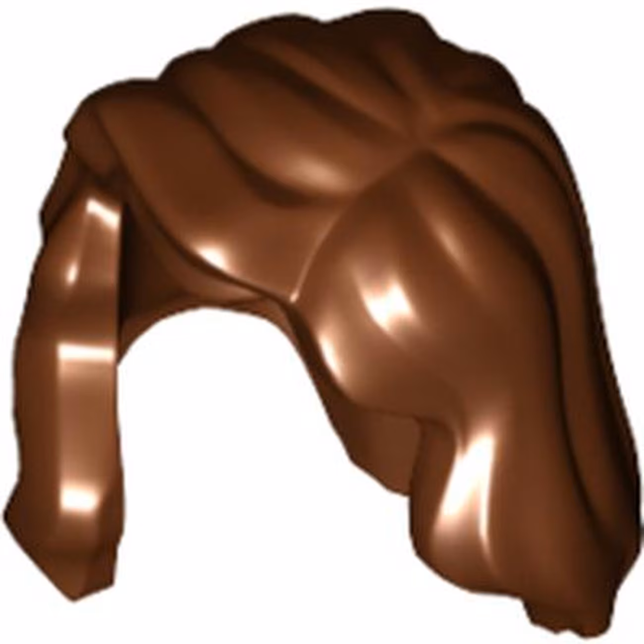 Minifigure, Hair Female Mid-Length with Part over Right Shoulder Minifigure, Hair Female Mid-Length with Part over Right Shoulder