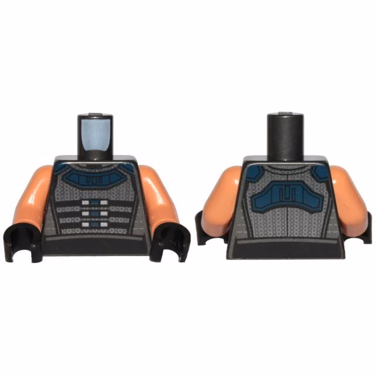 Torso SW Female Outline, Jumpsuit with Gray Armor Vest Pattern / Nougat Arms / Black Hands Torso SW Female Outline, Jumpsuit with Gray Armor Vest Pattern / Nougat Arms / Black Hands
