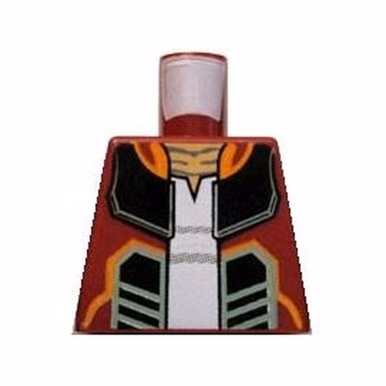 Torso SW Open Jacket with Black, Orange and Sand Green Lines and Pony Tails on Back Pattern (Hondo Ohnaka) Torso SW Open Jacket with Black, Orange and Sand Green Lines and Pony Tails on Back Pattern (Hondo Ohnaka)