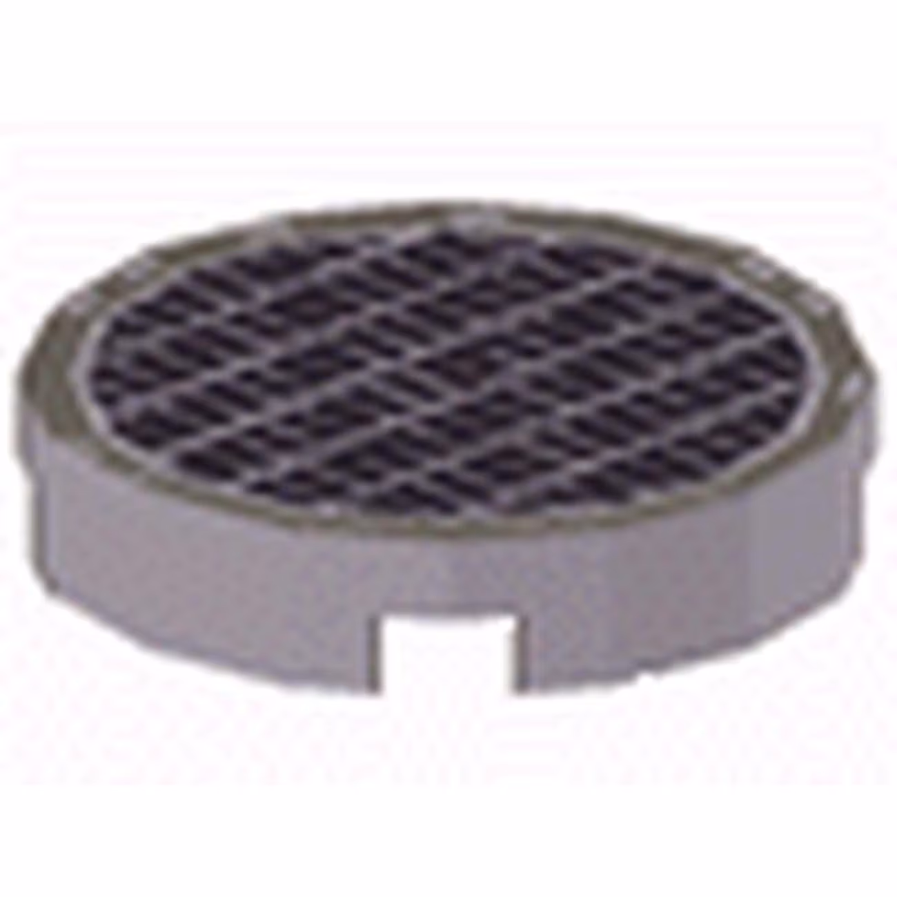 Tile, Round 2 x 2 with Fine Mesh Grille Manhole Cover Pattern Tile, Round 2 x 2 with Fine Mesh Grille Manhole Cover Pattern