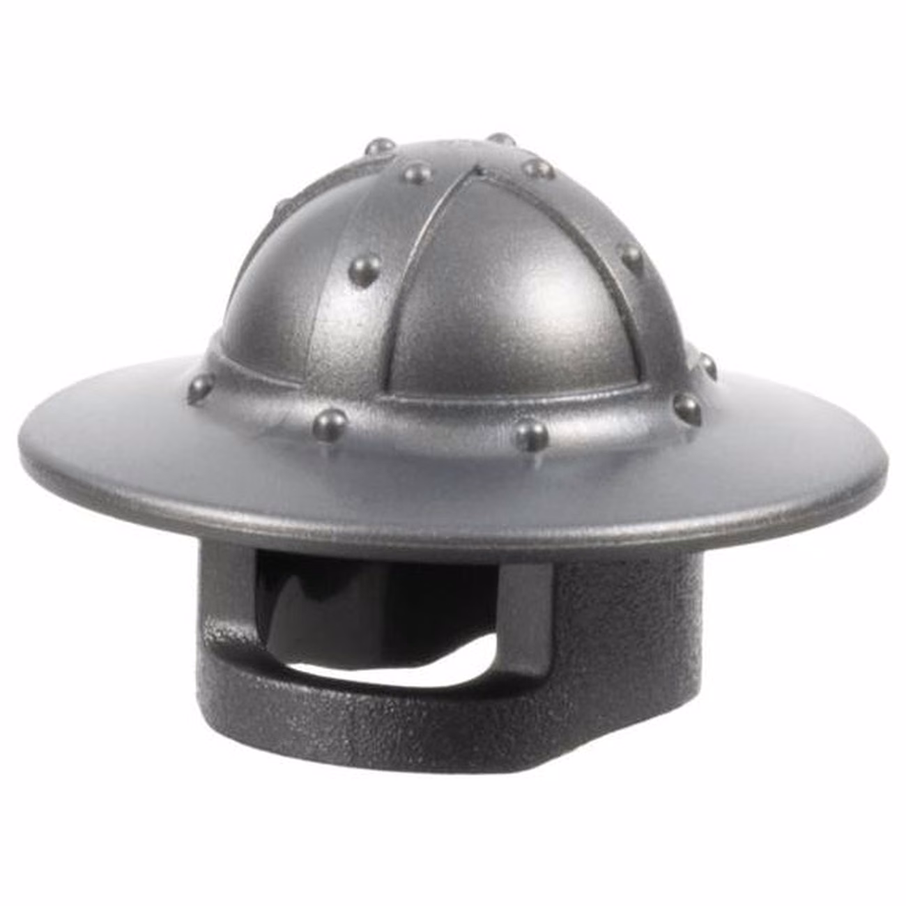 Minifigure, Headgear Helmet Castle with Chin Guard and Broad Brim Minifigure, Headgear Helmet Castle with Chin Guard and Broad Brim