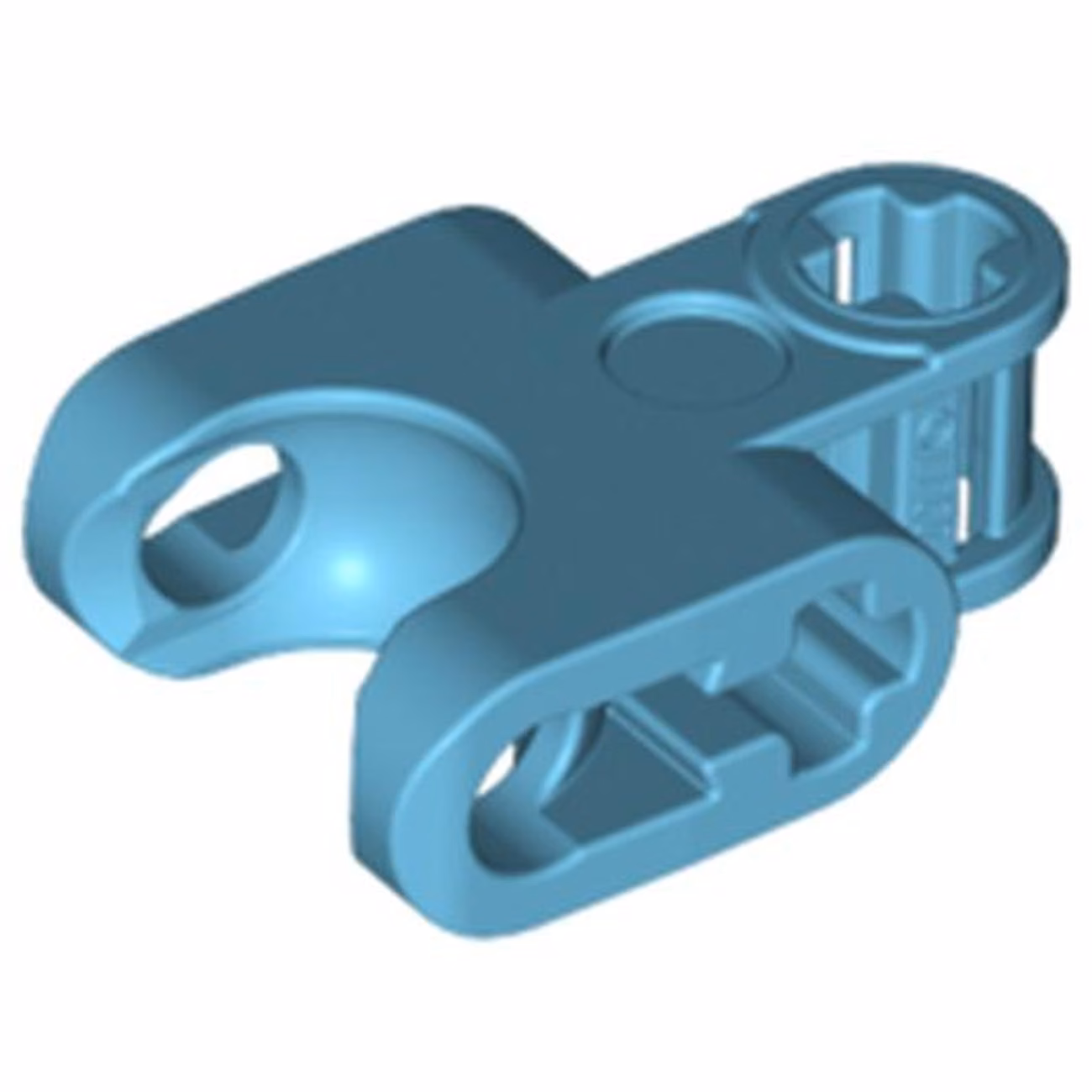 Technic, Axle Connector 2 x 3 with Ball Joint Socket - Closed Sides, Straight Forks with Open Axle Holes Technic, Axle Connector 2 x 3 with Ball Joint Socket - Closed Sides, Straight Forks with Open Axle Holes