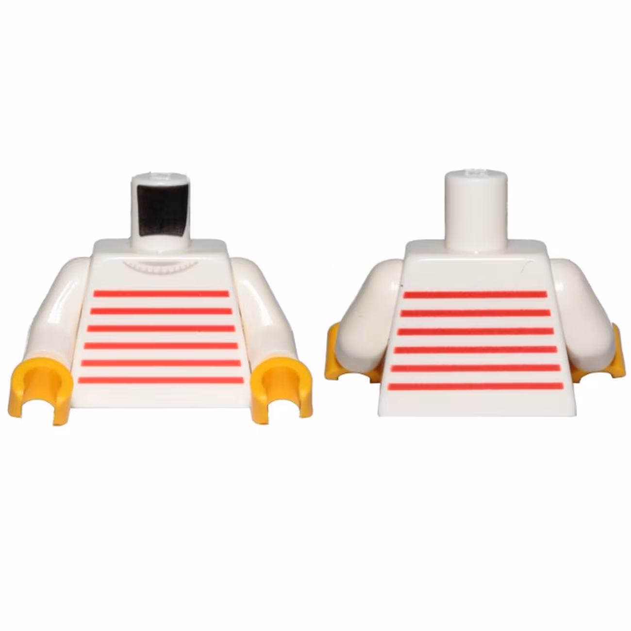 Torso Sweater with Red Horizontal Stripes Pattern / White Arms / Yellow Hands Torso Sweater with Red Horizontal Stripes Pattern / White Arms / Yellow Hands