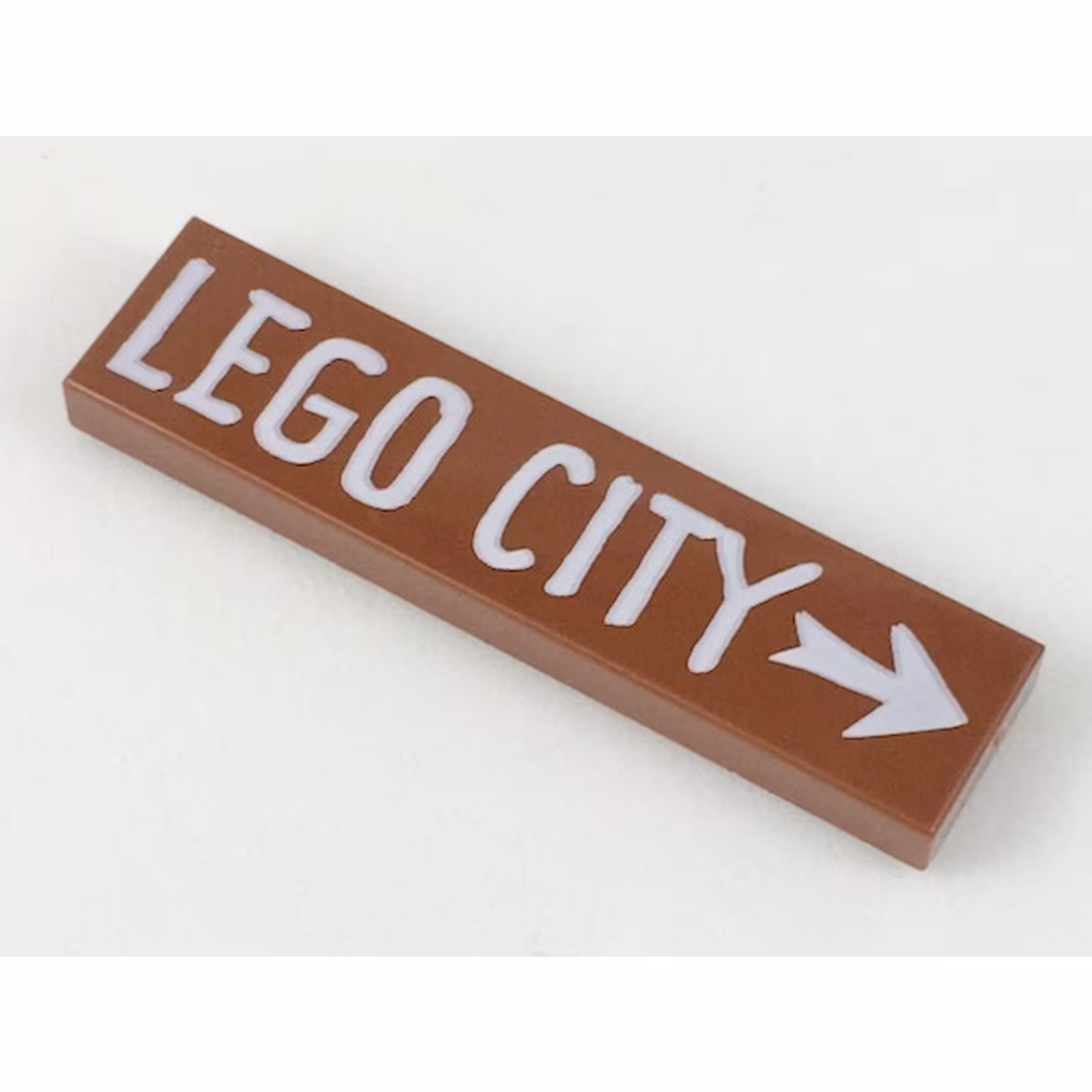 Tile 1 x 4 with White 'LEGO CITY' and Arrow Pattern Tile 1 x 4 with White 'LEGO CITY' and Arrow Pattern
