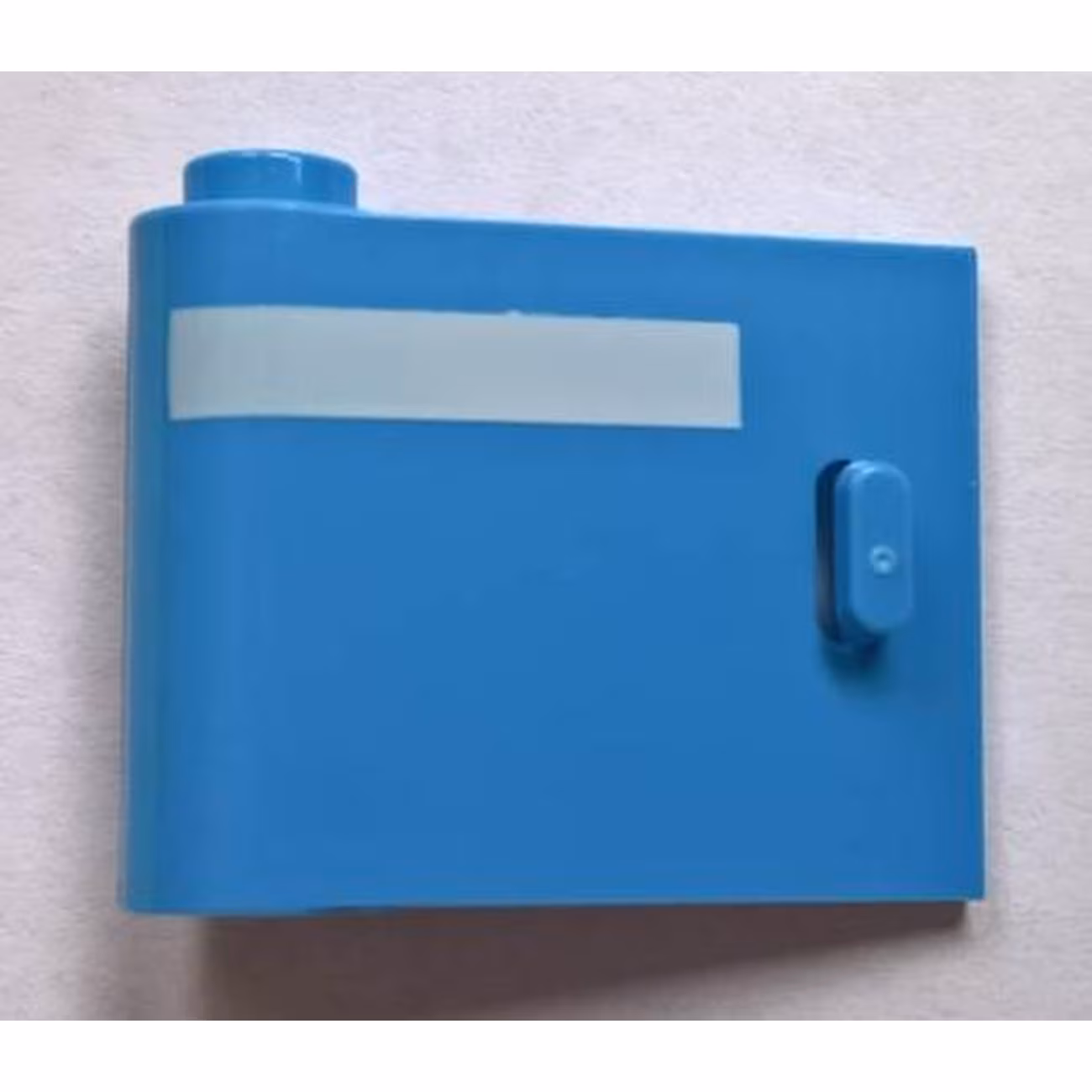 Door 1 x 3 x 2 Left - Open Between Top and Bottom Hinge with Horizontal White Line Pattern Door 1 x 3 x 2 Left - Open Between Top and Bottom Hinge with Horizontal White Line Pattern