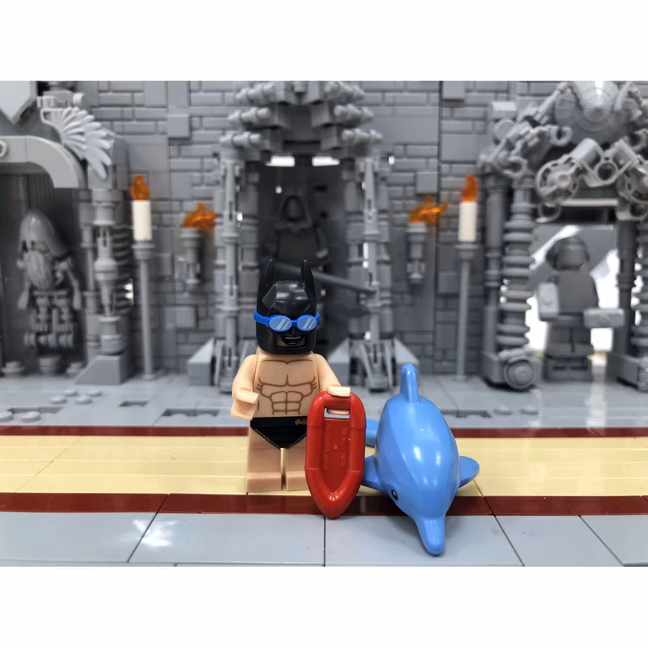 Swimsuit Batman, The LEGO Batman Movie, Series 2 (Complete Set with Stand and Accessories) Swimsuit Batman, The LEGO Batman Movie, Series 2 (Complete Set with Stand and Accessories)