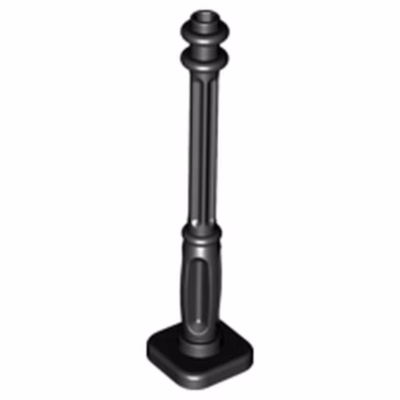 Support 2 x 2 x 7 Lamp Post, 4 Base Flutes