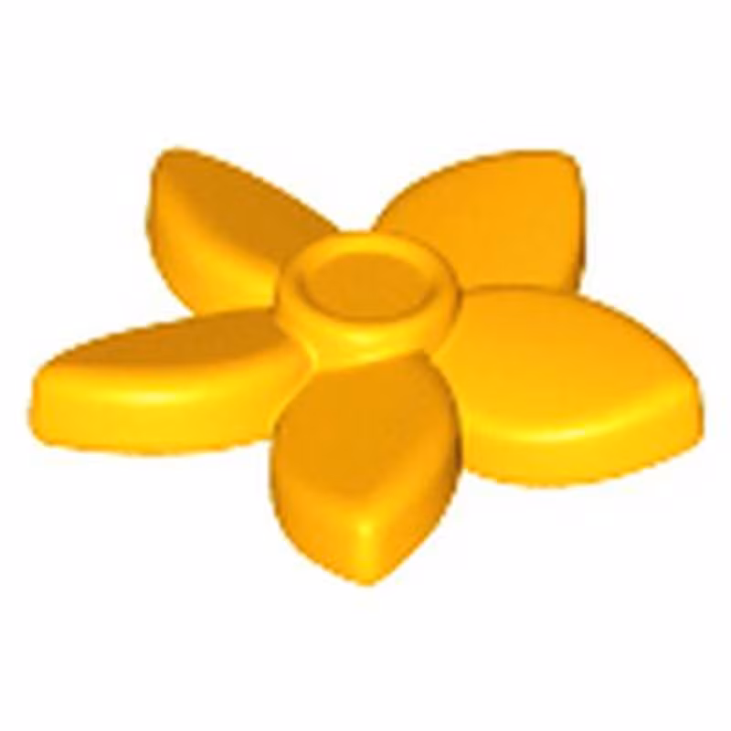 Friends Accessories Hair Decoration, Flower with Pointed Petals and Small Pin