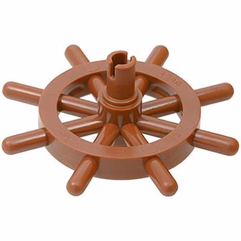 Boat, Ship's Wheel with Slotted Pin Boat, Ship's Wheel with Slotted Pin
