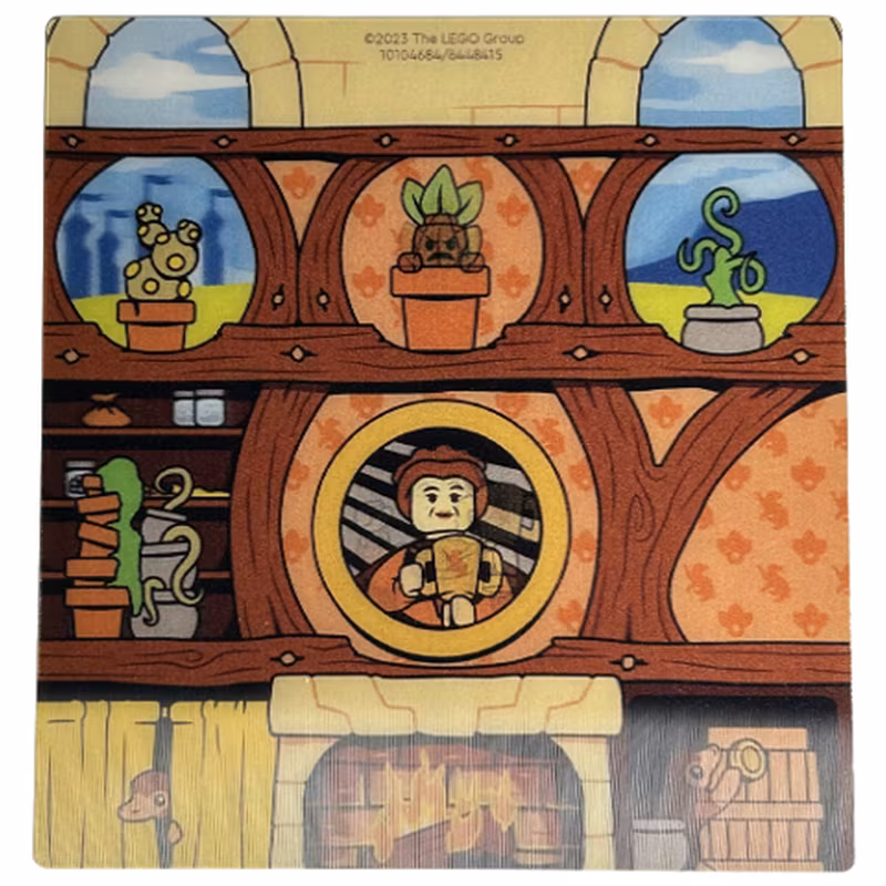 Plastic 3D Backdrop with Hufflepuff Common Room Pattern Plastic 3D Backdrop with Hufflepuff Common Room Pattern